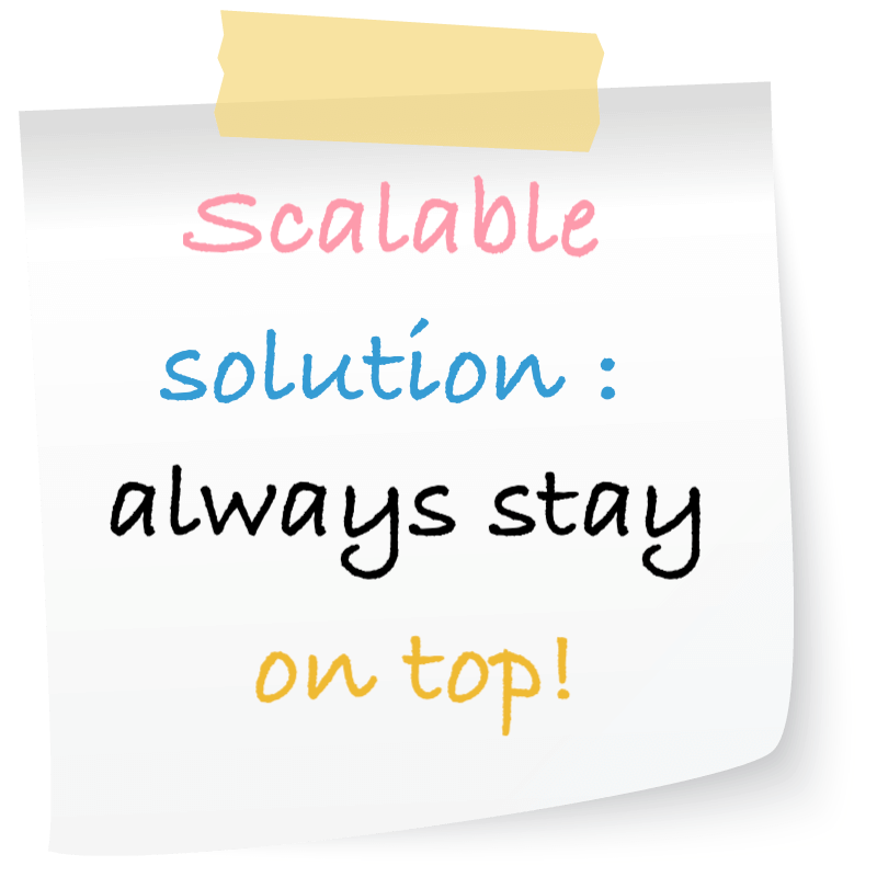 Scalable solution: always stay on top!